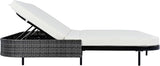 SOFTSEA Patio Rattan Daybed for 2 People, with 5-Position Adjustable Backrest - Photo 7