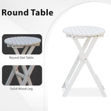 Outdoor Glider Chair, 2-Seater Wooden Glider Patio Furniture Set with Table, Cupholder - Photo 7