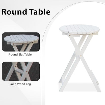 Outdoor Glider Chair,2-Seater Wooden Glider Patio Furniture Set with Table, Cupholder, High Back and Deep Contoured Seater, for Porch, Patio and Balcony, White