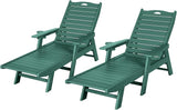 nalone Chaise Lounge Set of 2 Outdoor with 5-Position Adjustable Backrest - Photo 1