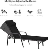 Patio Chaise Lounge Set 3 Pieces Pool Lounge Chairs - Photo 4