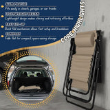 EZONE Zero Gravity Lounge Chairs Outdoor Adjustable Reclining Patio Chair Steel Mesh Folding Recliner for Pool Beach - Photo 5