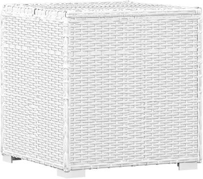 Cushioned Chaise Lounge Set,Chairs for Outside Patio,Adjustable Lounge Chairs,Outdoor Pool Chaise Lounge Chairs, 3 Piece Patio Sun Loungers with Tea Table Poly Rattan White