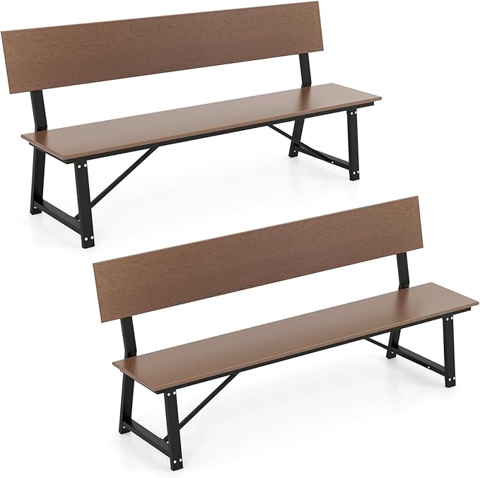 Tangkula 72” Outdoor Bench, Extra Long Patio HDPE Bench for 4 People, 1100 lbs Weight Capacity - Photo 1