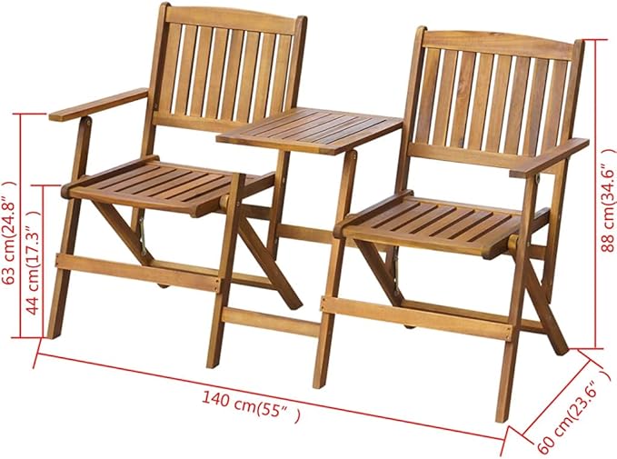 (Fast Delivery) Patio Wooden Bench, Foldable Garden Bench, Ideal for Patio - Photo 2