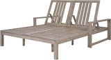 Outdoor Double Lounge Chair with 5-Position Adjustable Backrest for Each Seat - Photo 8
