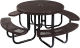 COATEDOUTDOORFURNITURE Heavy-Duty Portable Outdoor Picnic Table with Umbrella Hole - Photo 1