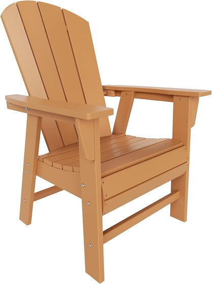 WO WESTIN OUTDOOR HDPE Laguna Adirondack Casual Patio Dining Chair,Teak