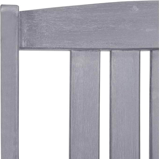 Outdoor Rocking Chairs,Camping Chairs Rocking,Outside Furniture,Balcony Furniture Set,Patio Chairs 4 pcs Solid Acacia Wood Gray