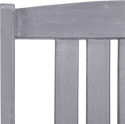 Outdoor Rocking Chairs,Camping Chairs Rocking,Outside Furniture,Balcony Furniture Set,Patio Chairs 4 pcs Solid Acacia Wood Gray