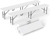 Real Relax 6 feet Plastic Folding Bench with Carrying Handle & Lock - Photo 1
