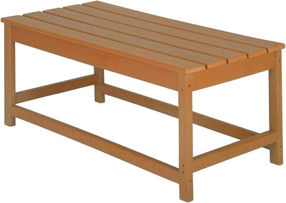 WO WESTIN OUTDOOR HDPE Laguna Outdoor Poly Adirondack Coffee Table, Orange