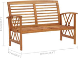(Fast Shipments) Garden Bench with Table and Benches, Suitable for Backyard, Courtyard, Porch, Garden - Photo 2