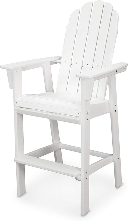 POLYWOOD® Vineyard Bar Chair, White