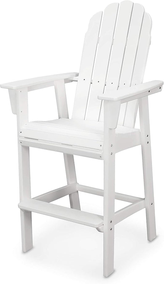 POLYWOOD® Vineyard Bar Chair, White