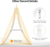 VINGLI Outdoor Wooden Swing Frame, Heavy Duty 1000 LBS A-Frame Swing Stand with Farmhouse Cottage Style - Photo 6