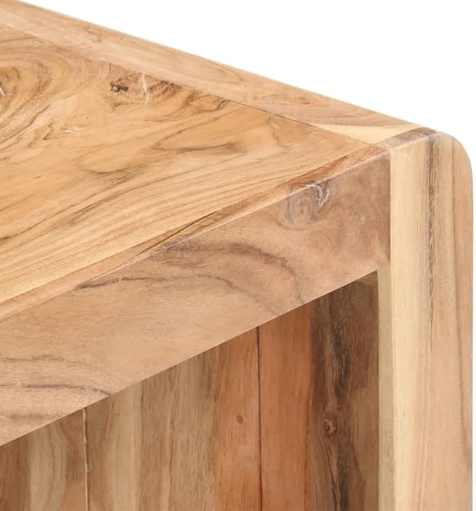 Outdoor Patio Bench, Wooden Garden Bench, No Armrests, Sturdy Acacia Wood Front Porch Chair, for Porch, Garden, Patio,Bench 43.3"x15"x18.1" Solid Acacia Wood