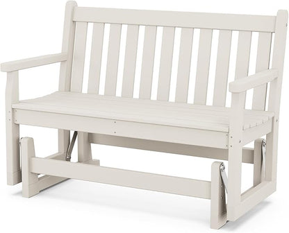 POLYWOOD TGG48SA Traditional Garden 48" Glider, Sand