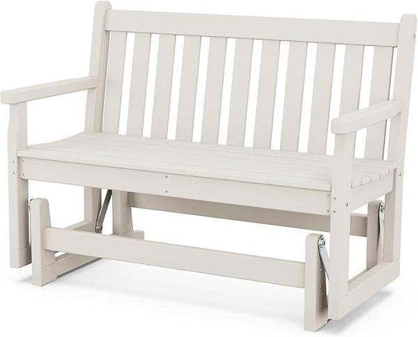 POLYWOOD TGG48SA Traditional Garden 48" Glider, Sand - Photo 1