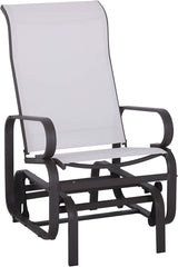 Outsunny Outdoor Glider Chair, Gliders for Outside Patio with Smooth Gliding Mechanism and Lightweight Construction for - Photo 1