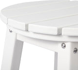 Costaelm 24" Height Outdoor Bar Stools, All-Weather Bar Stools, Adirondack Poly Patio Round Bar Stool for Patio, Deck - Photo 7