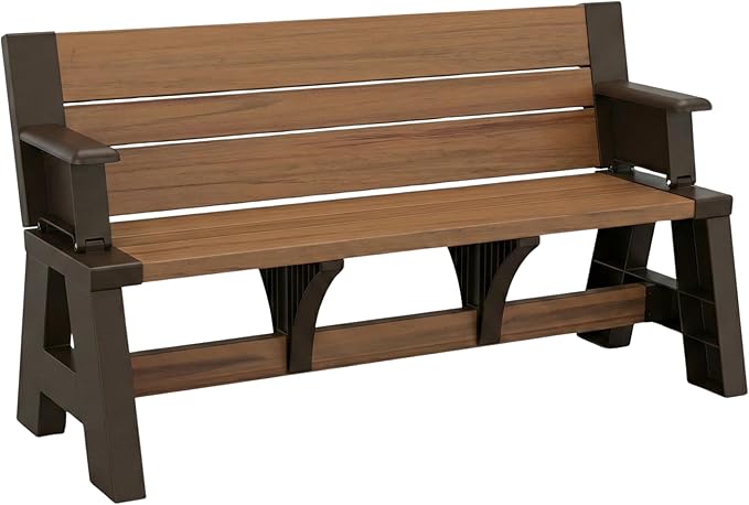 Convert-a-Bench Gen 1 2-in-1 Outdoor Convertible Bench to Picnic Table - Photo 1