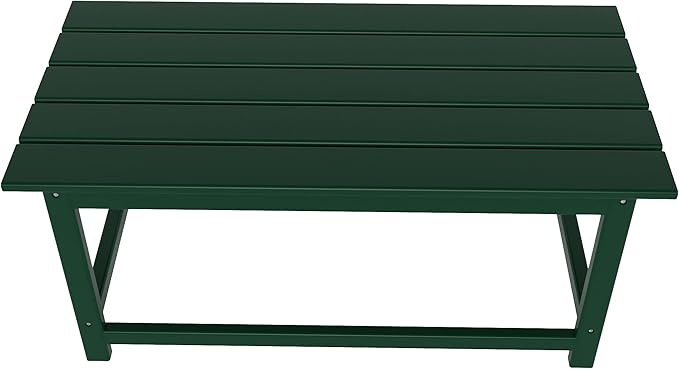 WO WESTIN OUTDOOR HDPE Laguna Outdoor Poly Adirondack Coffee Table, Dark Green