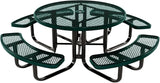 COATEDOUTDOORFURNITURE Heavy-Duty Portable Outdoor Kids Table with Umbrella Hole, Expanded Metal Kids Picnic Table - Photo 1