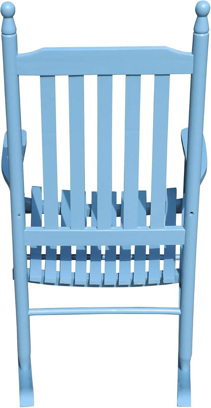 Wooden Porch Rocker Chair Blue