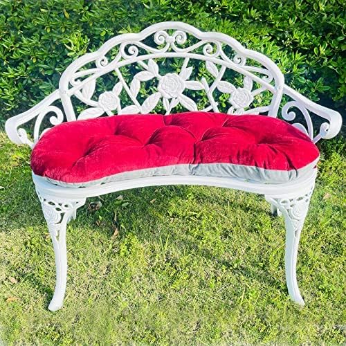 Mandolin Outdoor Park Garden Chair, All Chair Anti Rust Cast Aluminum Patio Yard Bench - Photo 1