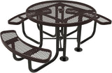 COATEDOUTDOORFURNITURE Heavy-Duty Portable Outdoor Picnic Table with Umbrella Hole - Photo 1