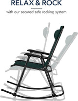 Best Choice Products Outdoor Folding Rocking Chair, Zero Gravity Lounge Chair - Photo 4