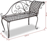 (Fast Delivery) Classic Steel Garden Bench Chair Furniture for Outdoor, Patio, Yard - Photo 2