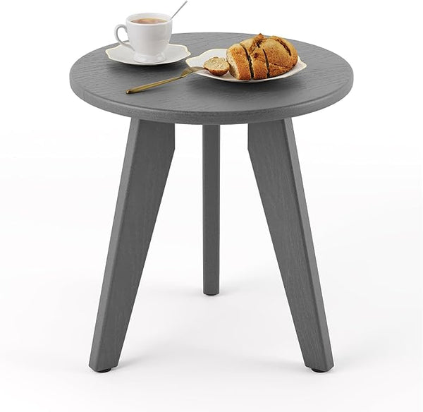 HDPS Outdoor Side Table, Small Round Side Table Weather-Resistant, Outdoor Side Tables for Patio, Porch, Deck - Photo 1
