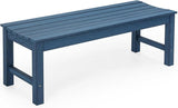 Stoog Outdoor Bench, 2-Person Patio Dining Bench, Waterproof Garden Bench, Never Rot or Fade, for Porch, Garden, Deck - Photo 1