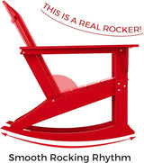 Costaelm Outdoor Adirondack Chair, All Weather Resistant Lawn Chairs Balcony Chair and Fire Pit Chairs - Photo 6