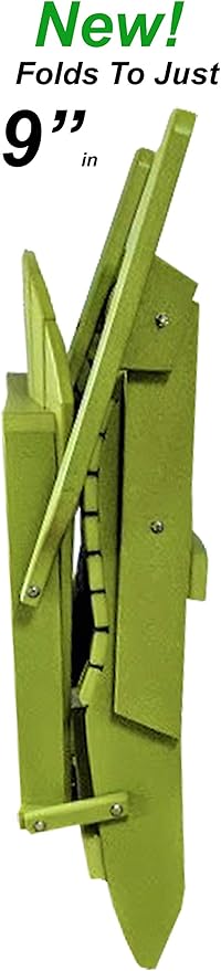 DuraWeather Poly® Classic King Size Folding Adirondack Chair (Kiwi Green)