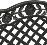 Patio Bench Metal Garden Bench Patio Lounge Bench Porch Bench Suitable for Garden, Patio, Porch, Lawn - Photo 7