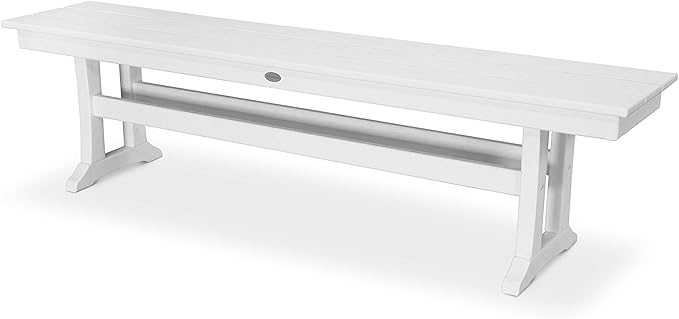 POLYWOOD® Bench, White