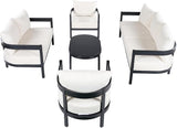 Merax 5 Piece Outdoor Curved Aluminum Patio Furniture Set - Photo 3