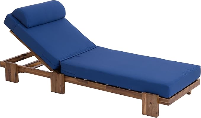 Merax 4 Piece 78.8'' Outdoor Patio Chaise Lounge Chair - Photo 6