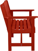 Sequoia Professional Commercial Grade Exeter Garden Bench, 4ft, Rustic Red - Photo 5