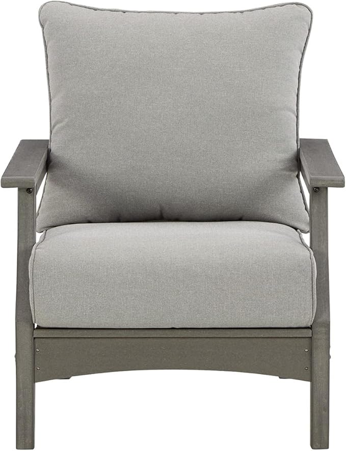 Signature Design by Ashley Outdoor Visola Lounge Chair, 2 Count, Foam Cushion, Nuvella Weather Resistant Fabric - Photo 6