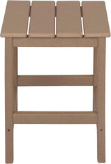 WestinTrends Malibu 3-Piece Set Outdoor Coffee and Side Table for Adirondack Chair, Weathered Wood - Photo 6