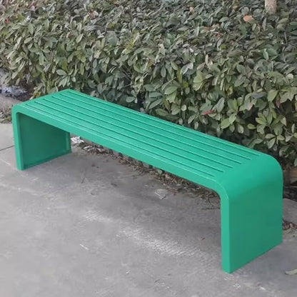 Outdoor Bench, Metal Garden Bench, Park Bench, Weatherproof Bench with Metal Frame, for Gardens, Balconies and Terraces (Color : G, Size : 100cm)
