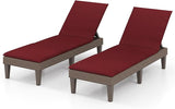 HAPPYGRILL Outdoor Chaise Lounge Chair Rattan Recliner Lounger with Removable Cushion & 3-Level Adjustable Backrest - Photo 1