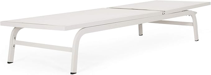 Outdoor Chaise Lounge (Set of 2) (White)