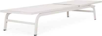 Outdoor Chaise Lounge (Set of 2) (White)