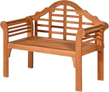 Tangkula Folding Outdoor Eucalyptus Wood Bench, 49” Large Foldable Solid Wood Garden Park Bench - Photo 1