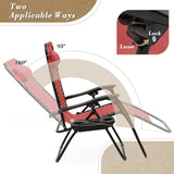 Athena Collection Zero Gravity Chair, Outdoor Lounge Chair with Adjustable Pillow and Cup Holder - Photo 6